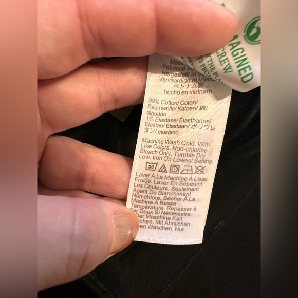 J. Crew Full Length Slim Wide Jeans 1996 Semi Stretch Black Size 32 NWT - Picture 7 of 8